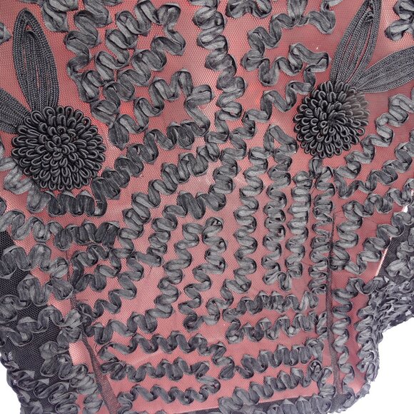 NWT Celsa Black Lace Open Work Cardigan XXL - Picture 4 of 16